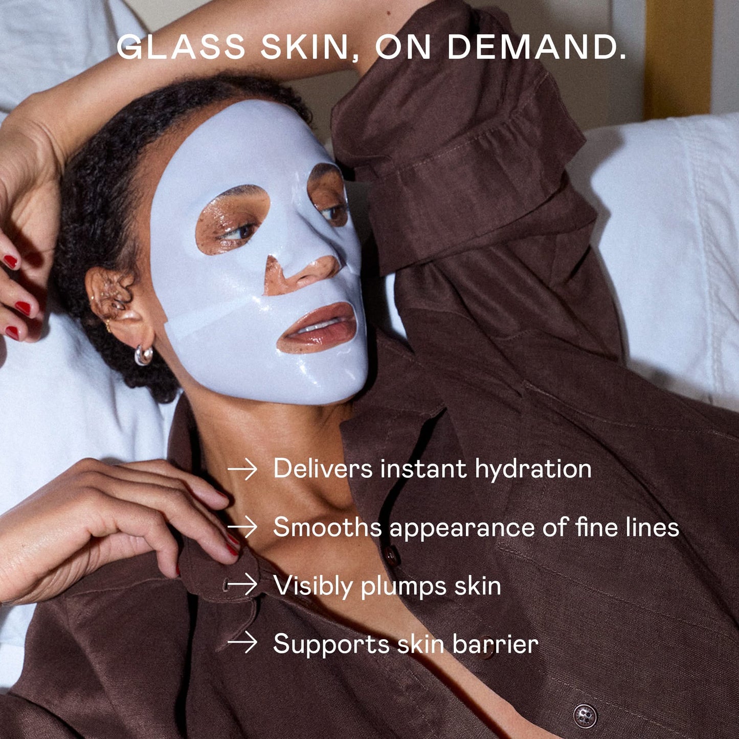 power mascarilla - glass skin korean lámina mascarilla