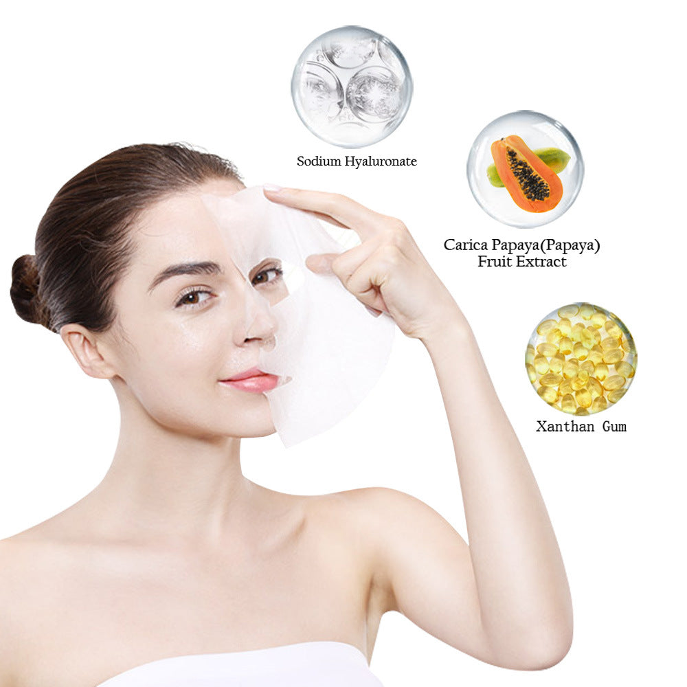 papaya facial lámina mascarilla