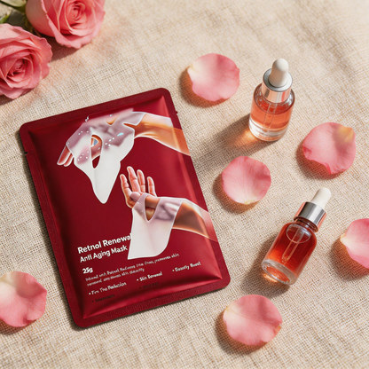retinol renewal anti-aging lámina mascarilla