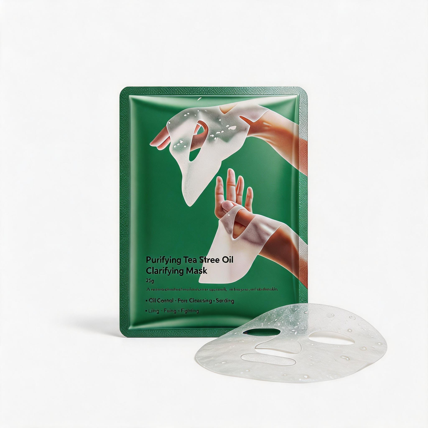 purifying tea tree oil clarifying lámina mascarilla