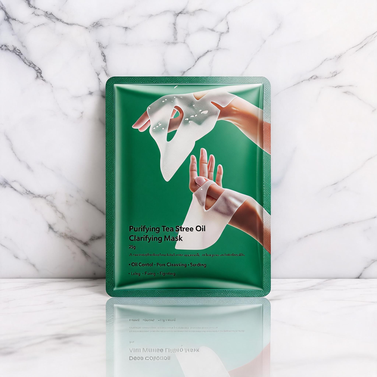 purifying tea tree oil clarifying lámina mascarilla