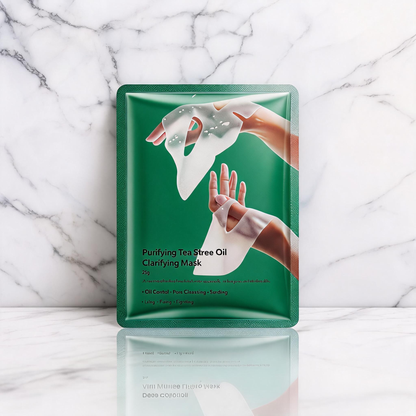 purifying tea tree oil clarifying lámina mascarilla