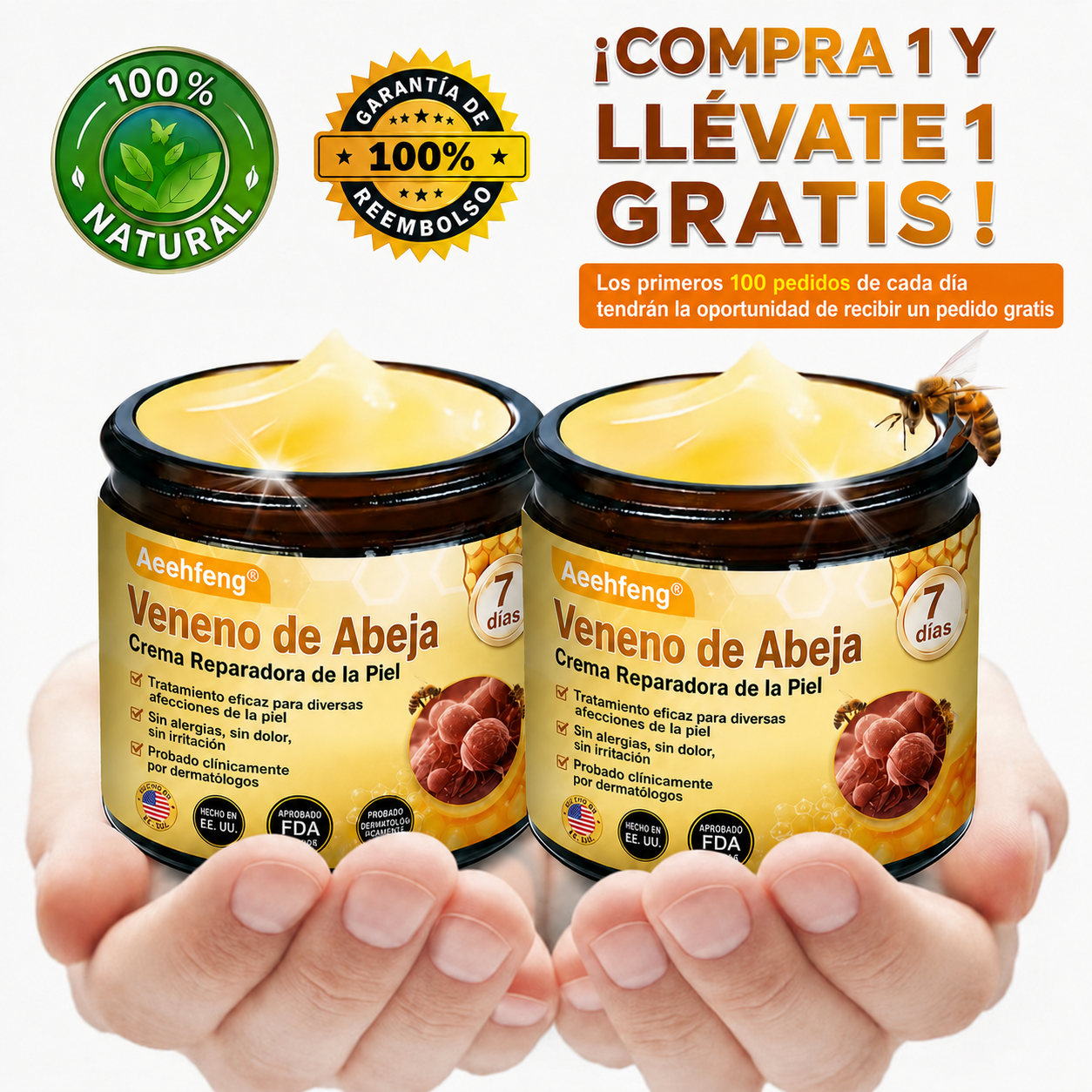 🔥 ÚLTIMO DÍA 80% DE DESCUENTO 🔥 Aeehfeng® Bee Venom Skin Restoration Cream